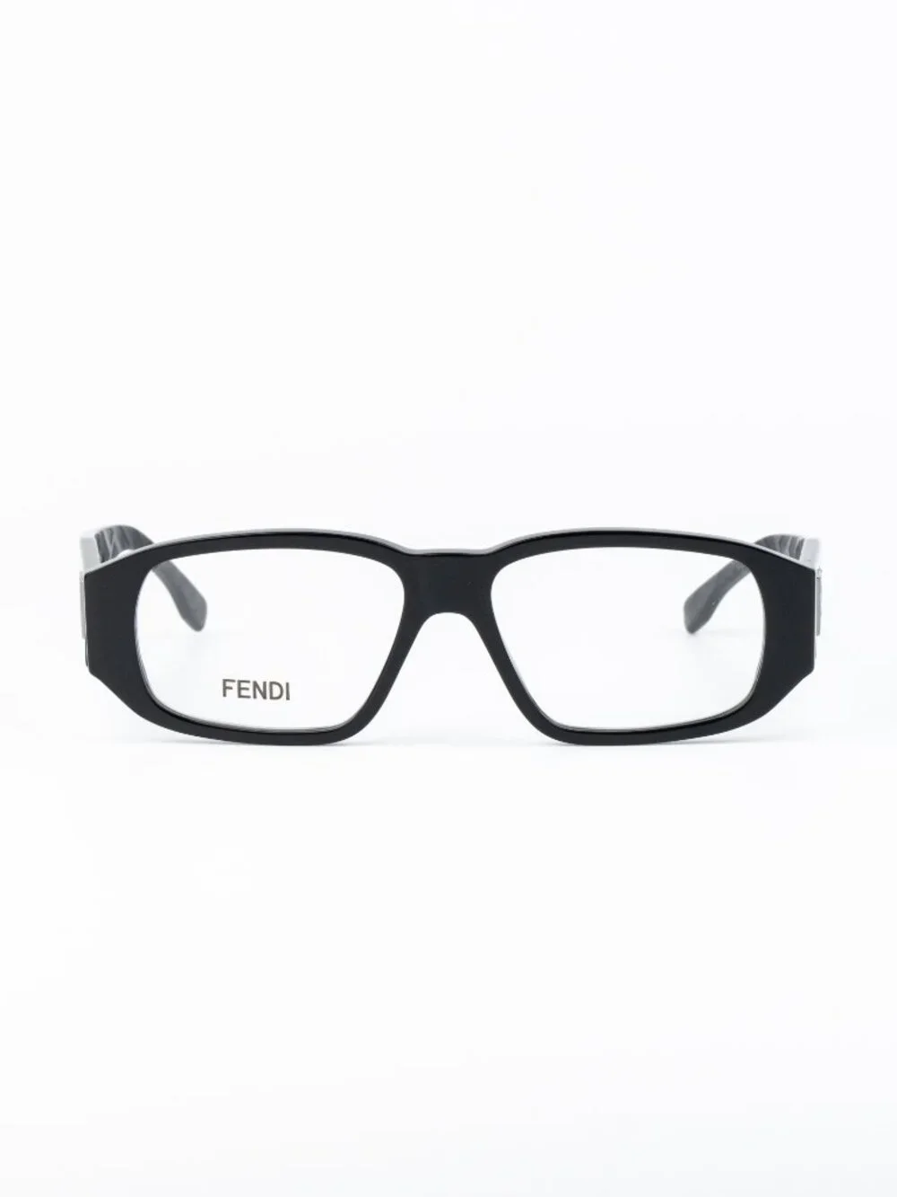 Fendi Women Eyeglasses Rectangular Black FE50115I 001 NEW AUTHENTIC